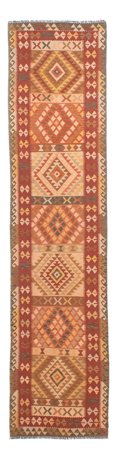 Tapis de couloir Tapis Kelim - Splash - 397 x 95 cm - multicolore