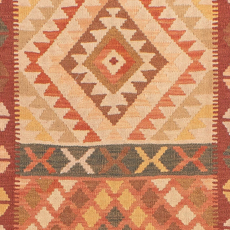 Tapis de couloir Tapis Kelim - Splash - 397 x 95 cm - multicolore