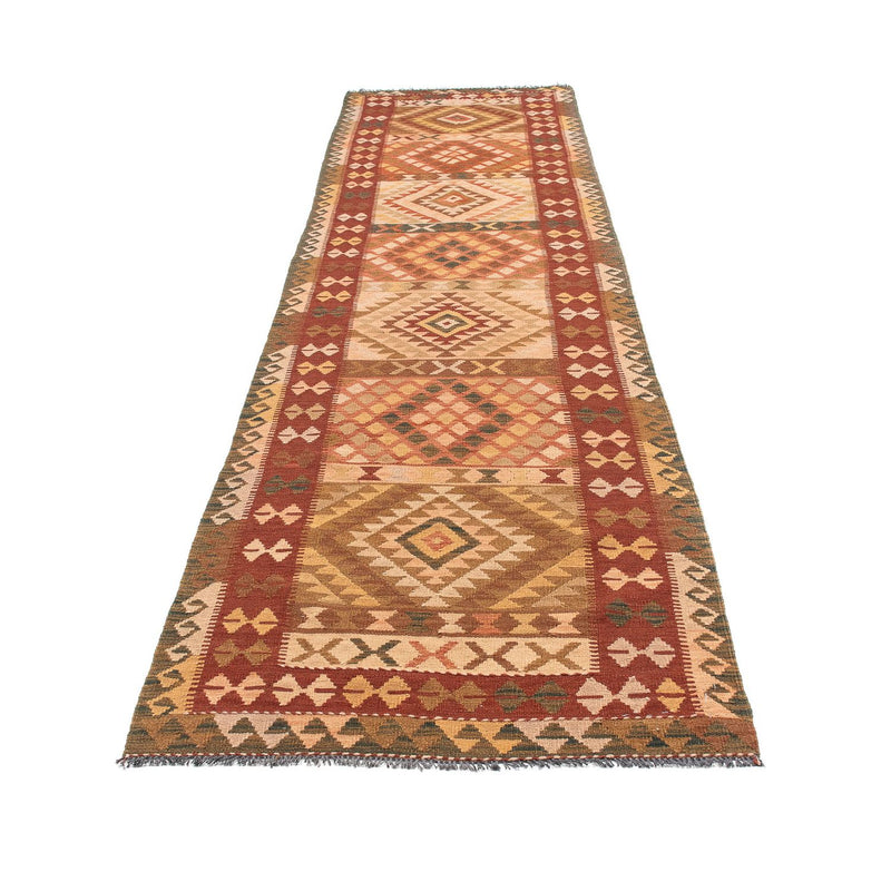 Tapis de couloir Tapis Kelim - Splash - 397 x 95 cm - multicolore