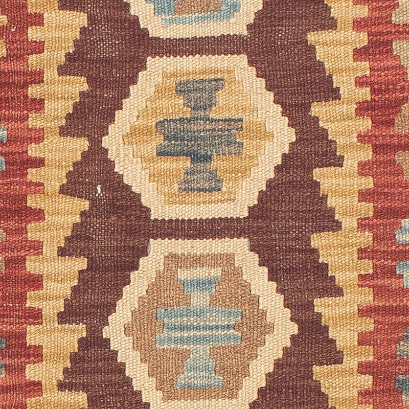 Tapis de couloir Tapis Kelim - Splash - 198 x 64 cm - multicolore
