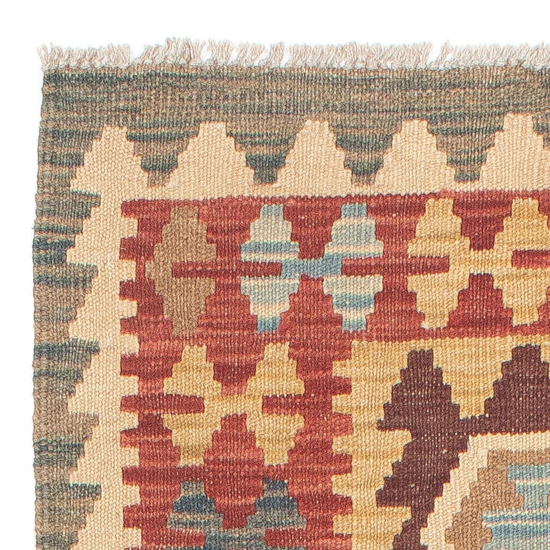 Tapis de couloir Tapis Kelim - Splash - 198 x 64 cm - multicolore