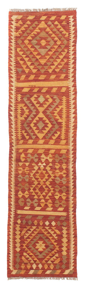 Tapis de couloir Tapis Kelim - Splash - 190 x 47 cm - rouge