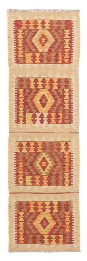 Tapis de couloir Tapis Kelim - Splash - 197 x 56 cm - multicolore