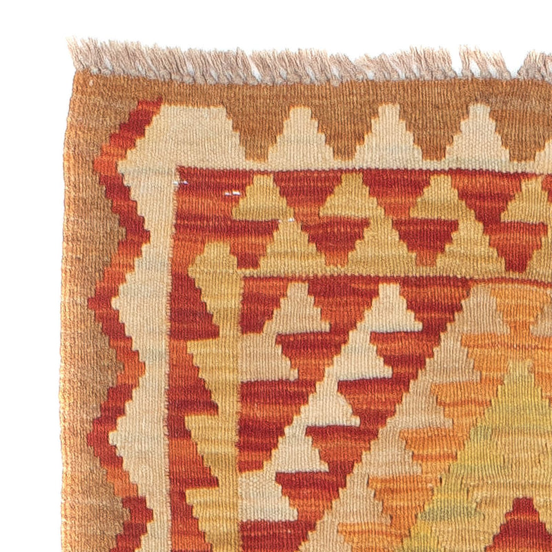 Tapis de couloir Tapis Kelim - Splash - 222 x 57 cm - multicolore