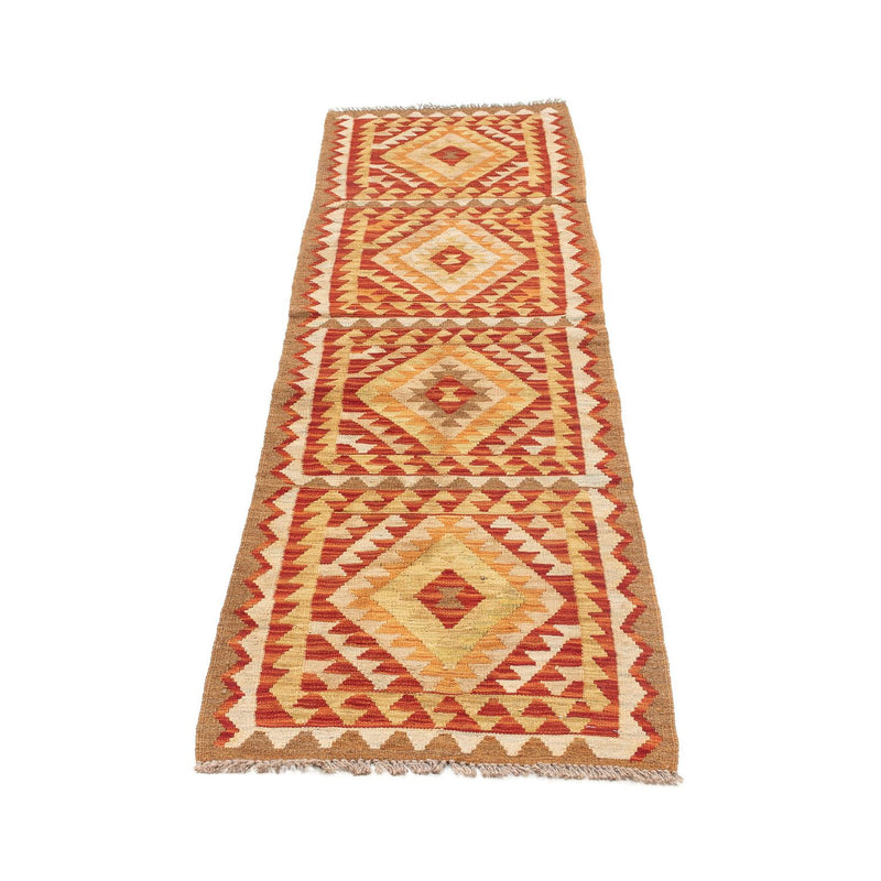 Tapis de couloir Tapis Kelim - Splash - 222 x 57 cm - multicolore