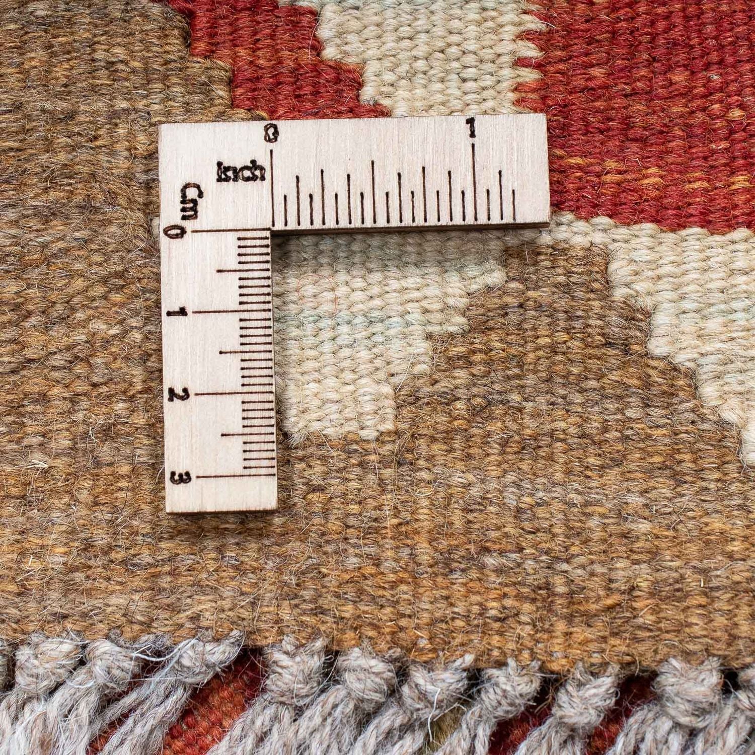 Tapis de couloir Tapis Kelim - Splash - 222 x 57 cm - multicolore