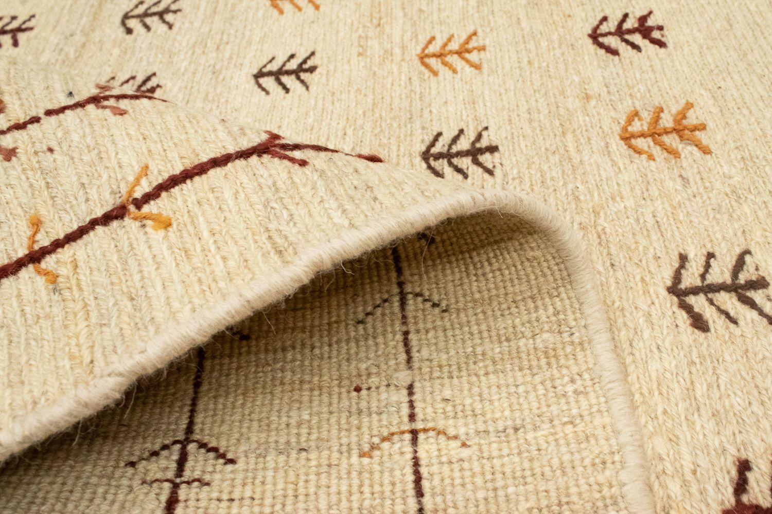 Tapis Gabbeh - Persan - 175 x 117 cm - beige