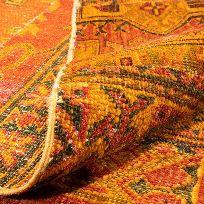 Tapis patchwork - 295 x 239 cm - marron