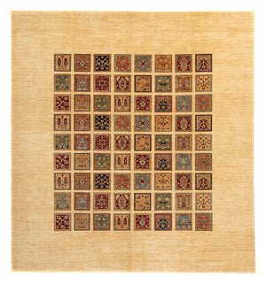 Tapis persan - Nomadic carré  - 325 x 306 cm - beige