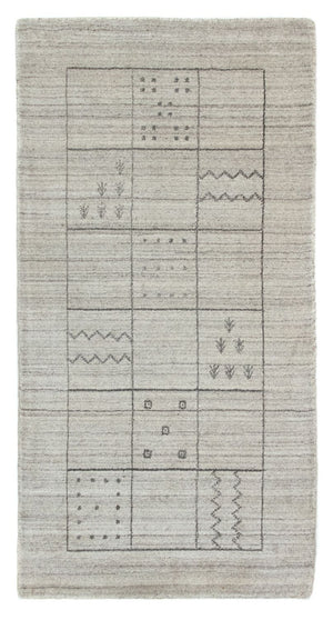 Tapis vintage - 140 x 70 cm - argent