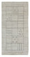 Tapis vintage - 140 x 70 cm - argent