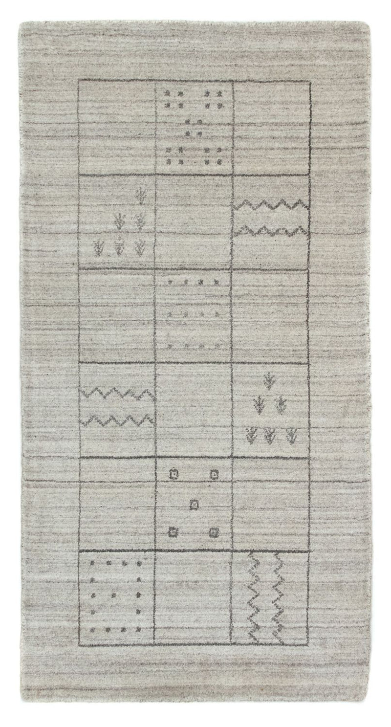 Tapis vintage - 140 x 70 cm - argent
