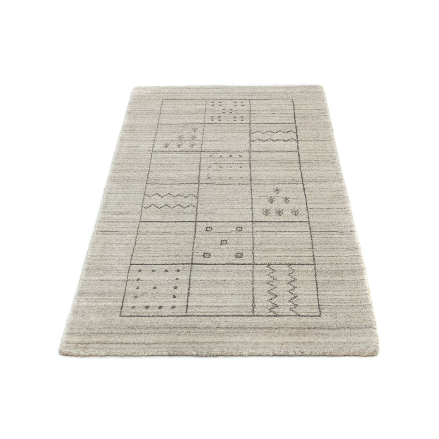 Tapis vintage - 140 x 70 cm - argent