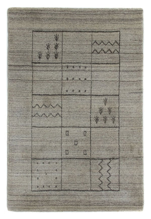 Tapis vintage - 90 x 60 cm - argent