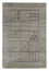 Tapis vintage - 90 x 60 cm - argent