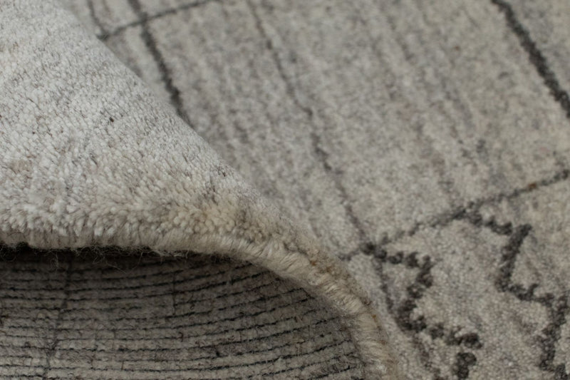 Tapis vintage - 90 x 60 cm - argent
