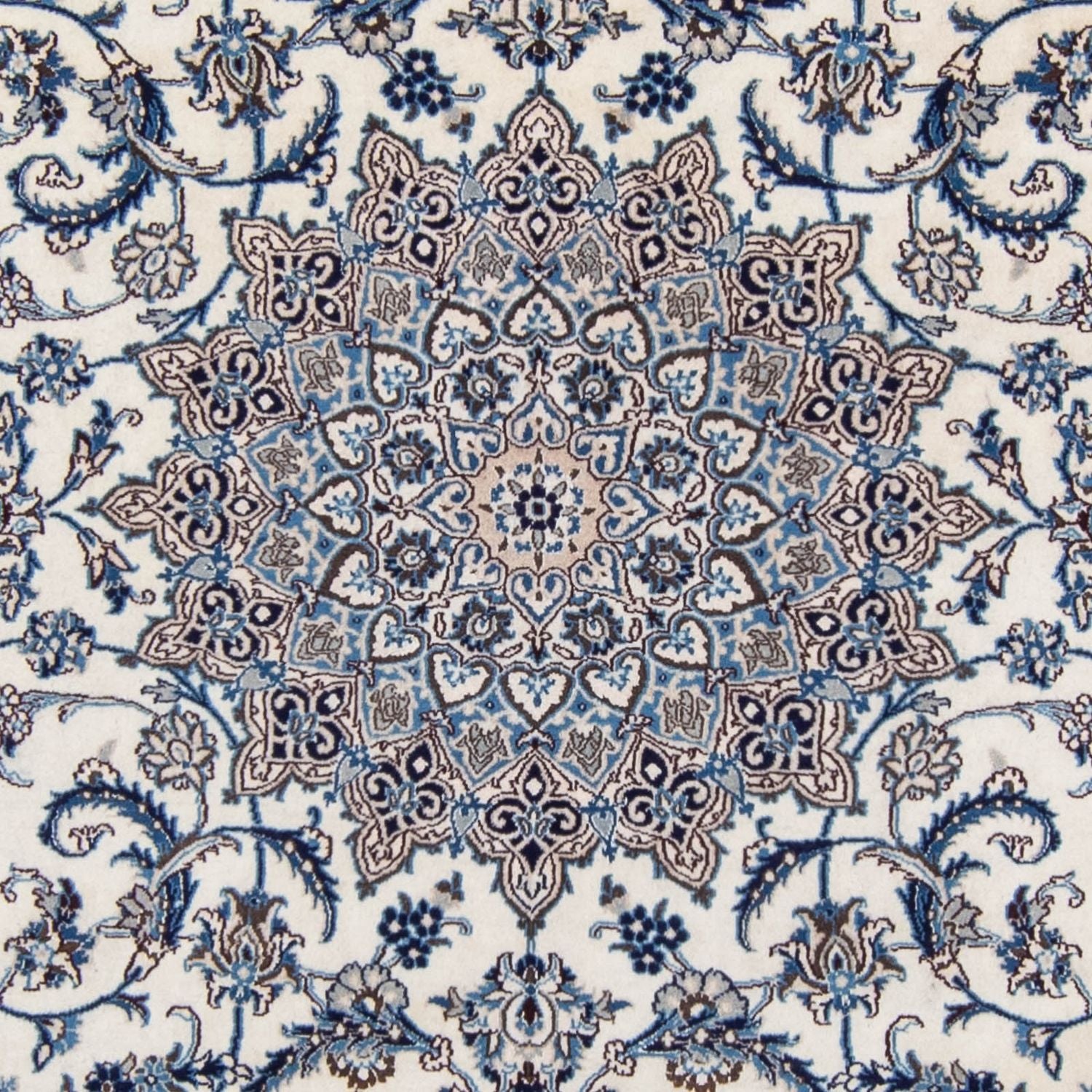 Tapis persan - Nain - 291 x 199 cm - beige