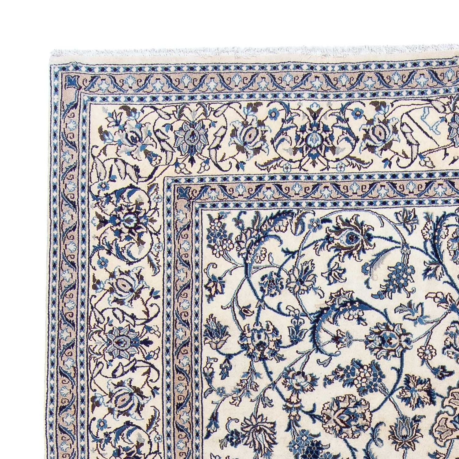 Tapis persan - Nain - 291 x 199 cm - beige