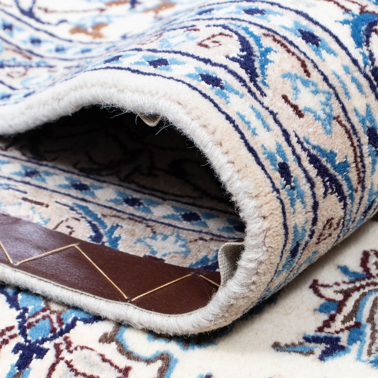 Tapis persan - Nain - 291 x 199 cm - beige