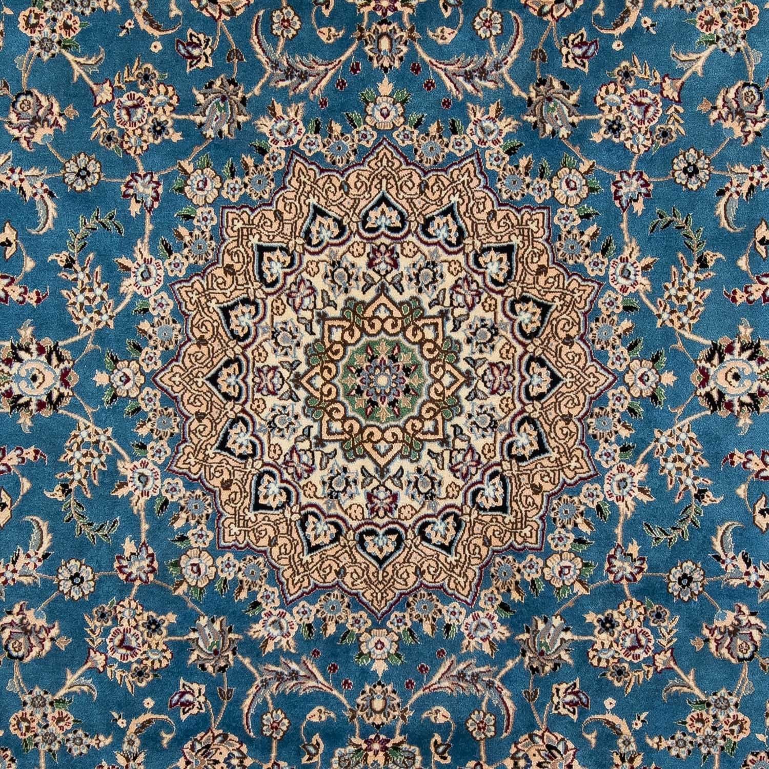 Tapis persan - Nain - 296 x 197 cm - bleu