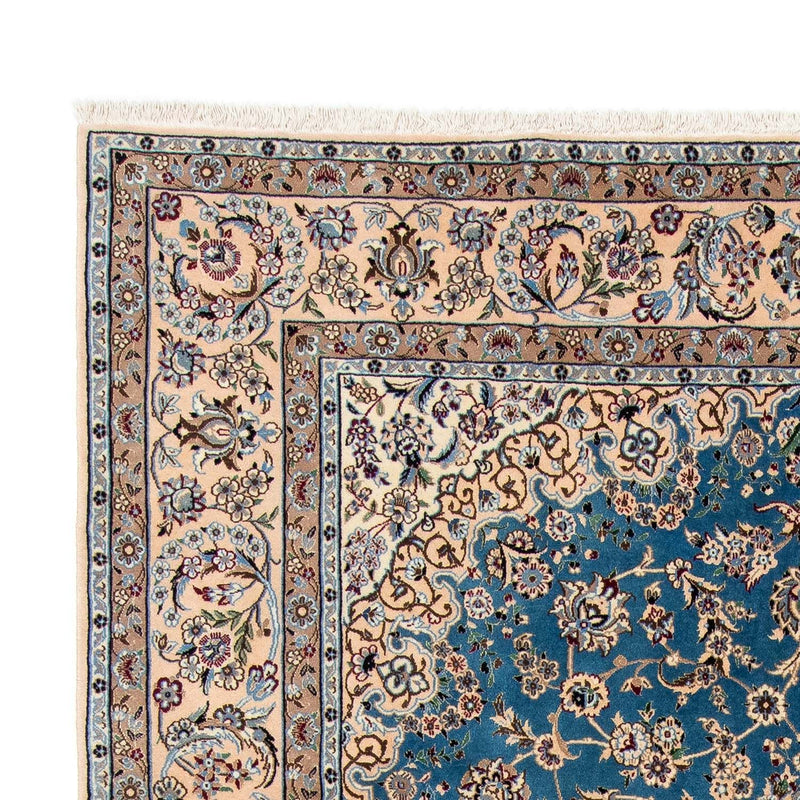 Tapis persan - Nain - 296 x 197 cm - bleu