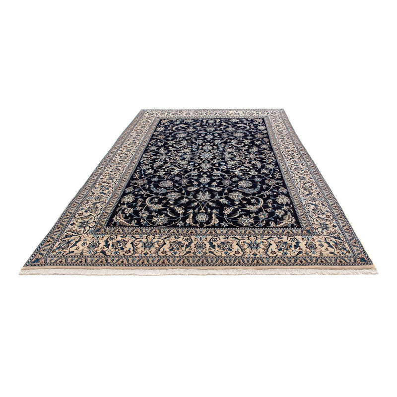Tapis persan - Nain - 295 x 199 cm - bleu foncé