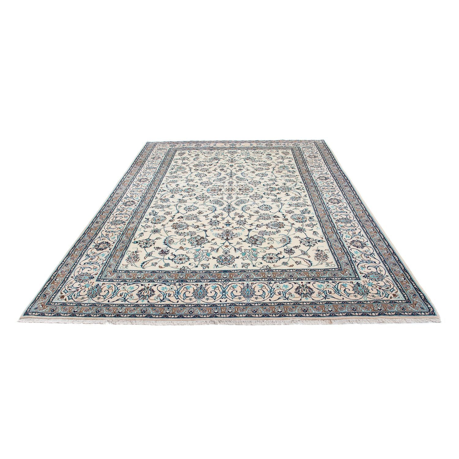 Tapis persan - Nain - 306 x 202 cm - beige