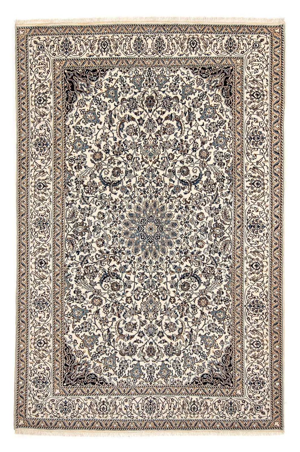 Tapis persan - Nain - 291 x 196 cm - beige