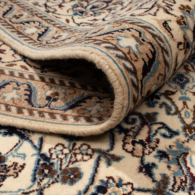 Tapis persan - Nain - 291 x 196 cm - beige