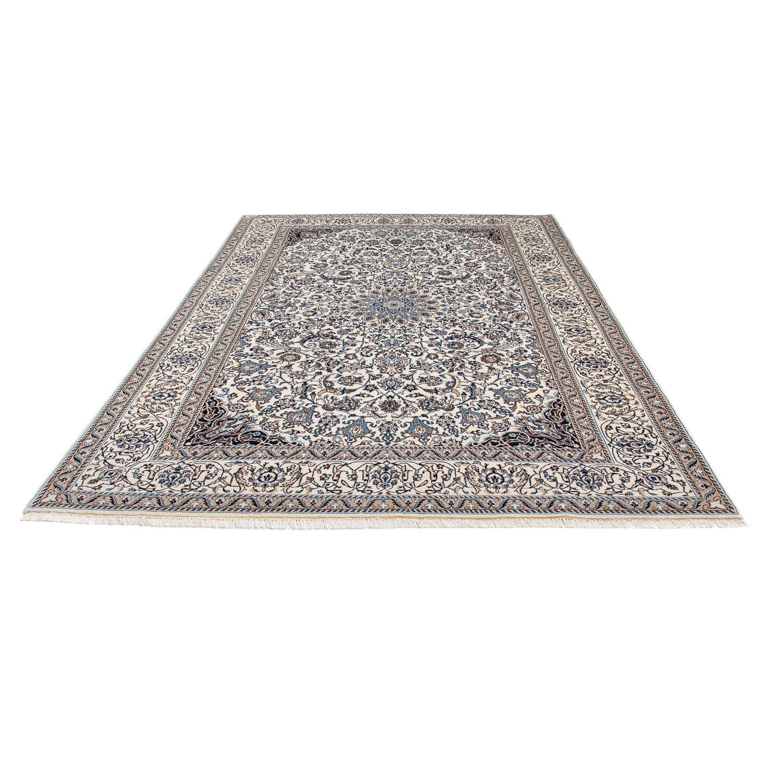 Tapis persan - Nain - 291 x 196 cm - beige