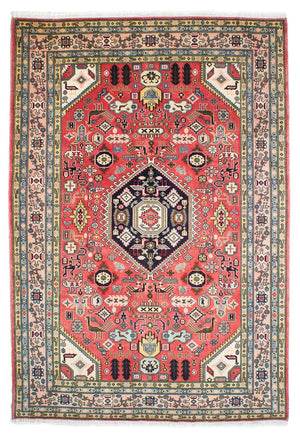 Tapis persan - Nain - 241 x 168 cm - rouge clair