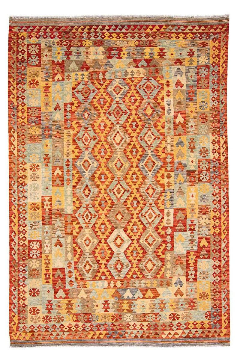 Tapis Kelim - Splash - 311 x 210 cm - multicolore