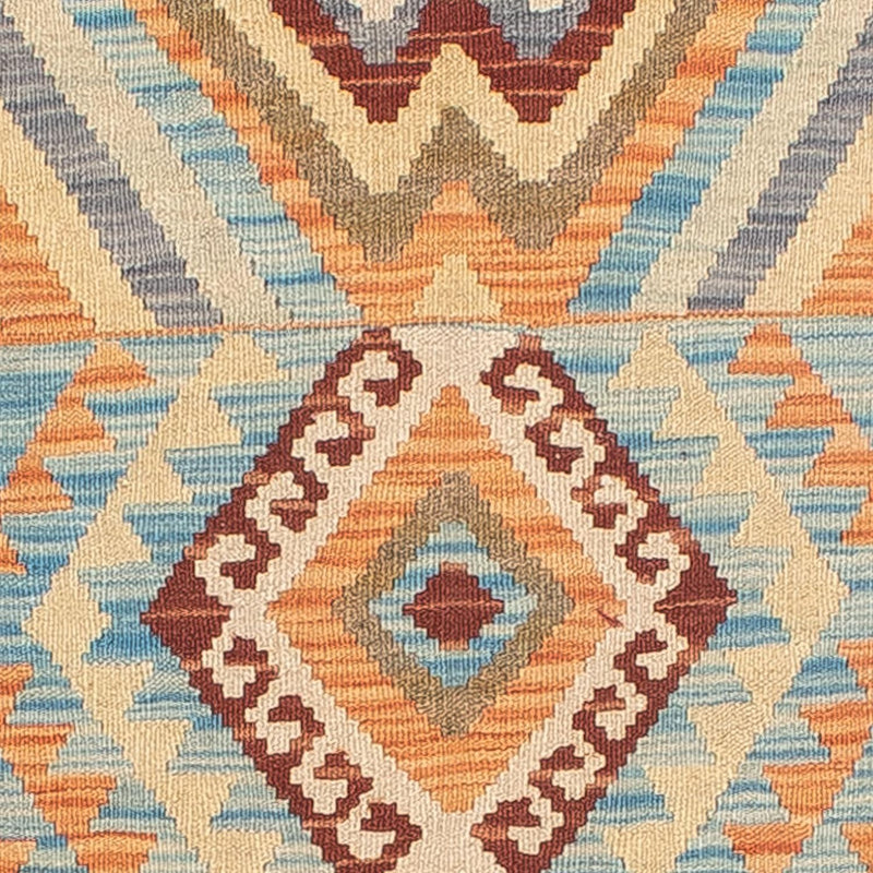 Tapis de couloir Tapis Kelim - Splash - 293 x 83 cm - multicolore