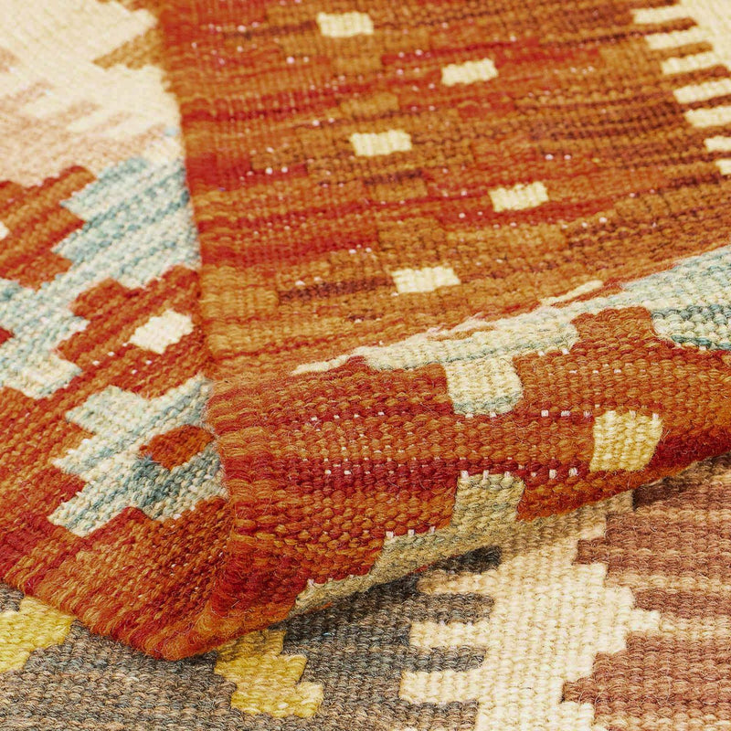Tapis Kelim - Splash - 296 x 200 cm - multicolore