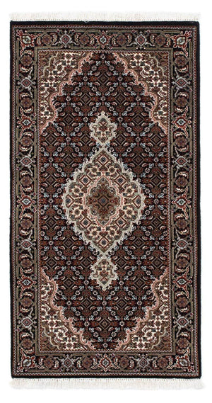 Tapis persan - Tabriz - 140 x 73 cm - bleu foncé