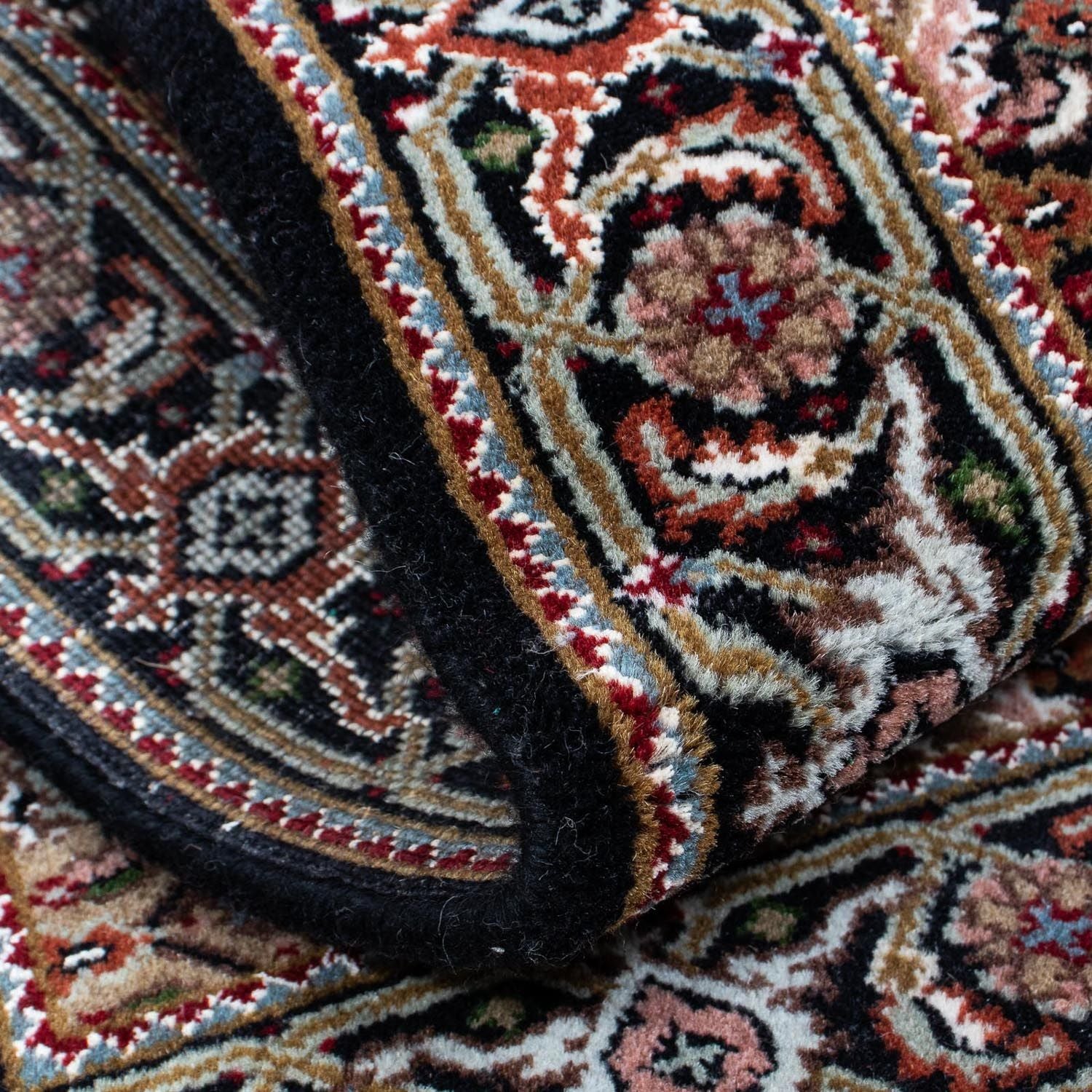 Tapis persan - Tabriz - 140 x 73 cm - bleu foncé