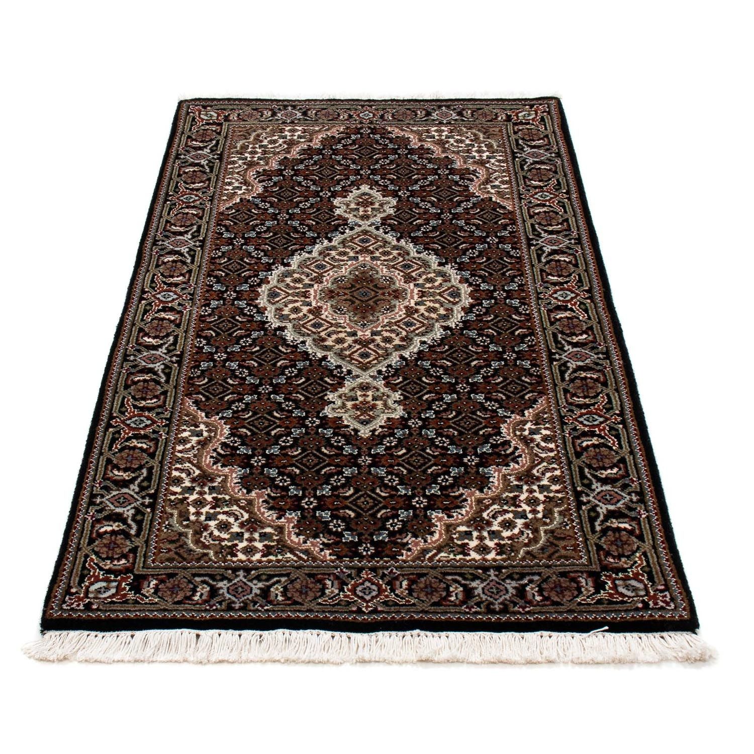 Tapis persan - Tabriz - 140 x 73 cm - bleu foncé