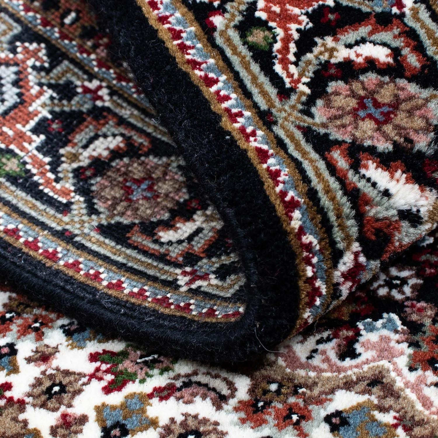 Tapis persan - Tabriz - 141 x 73 cm - bleu foncé