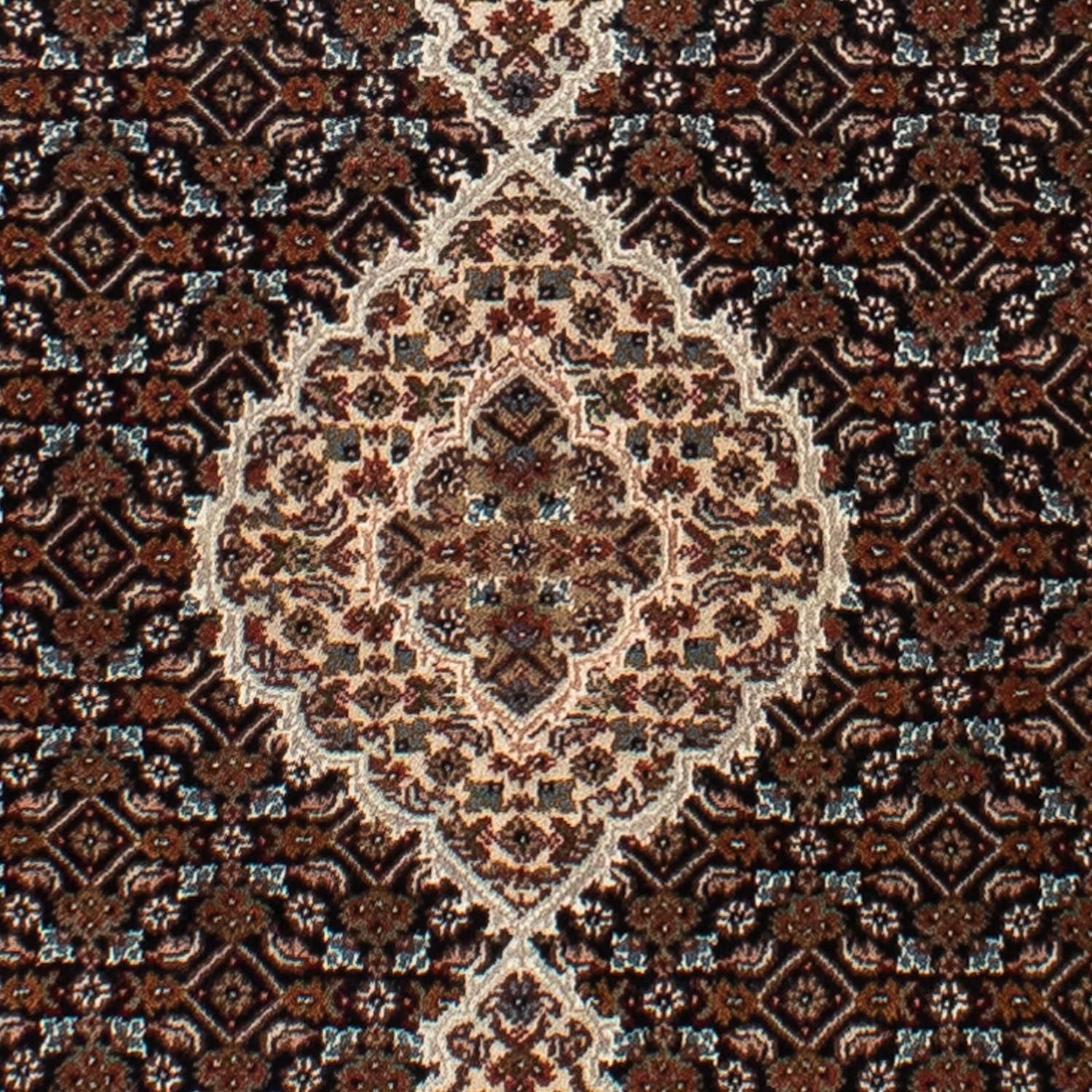 Tapis de couloir Tapis persan - Tabriz - 251 x 82 cm - bleu foncé