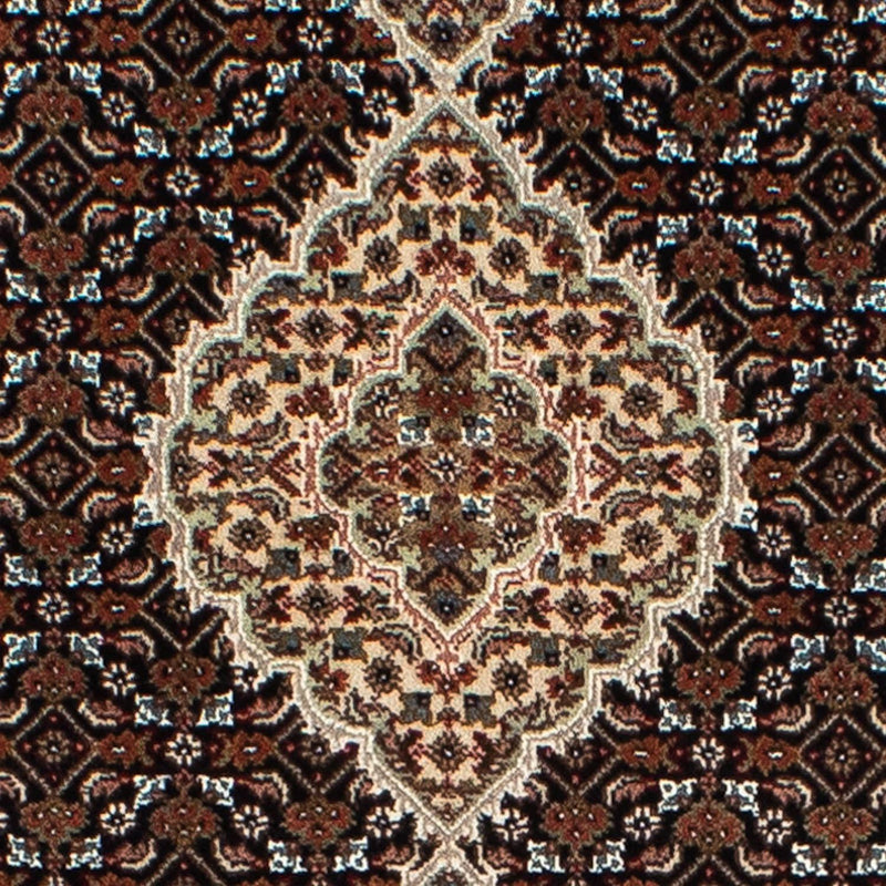 Tapis de couloir Tapis persan - Tabriz - 401 x 82 cm - bleu foncé