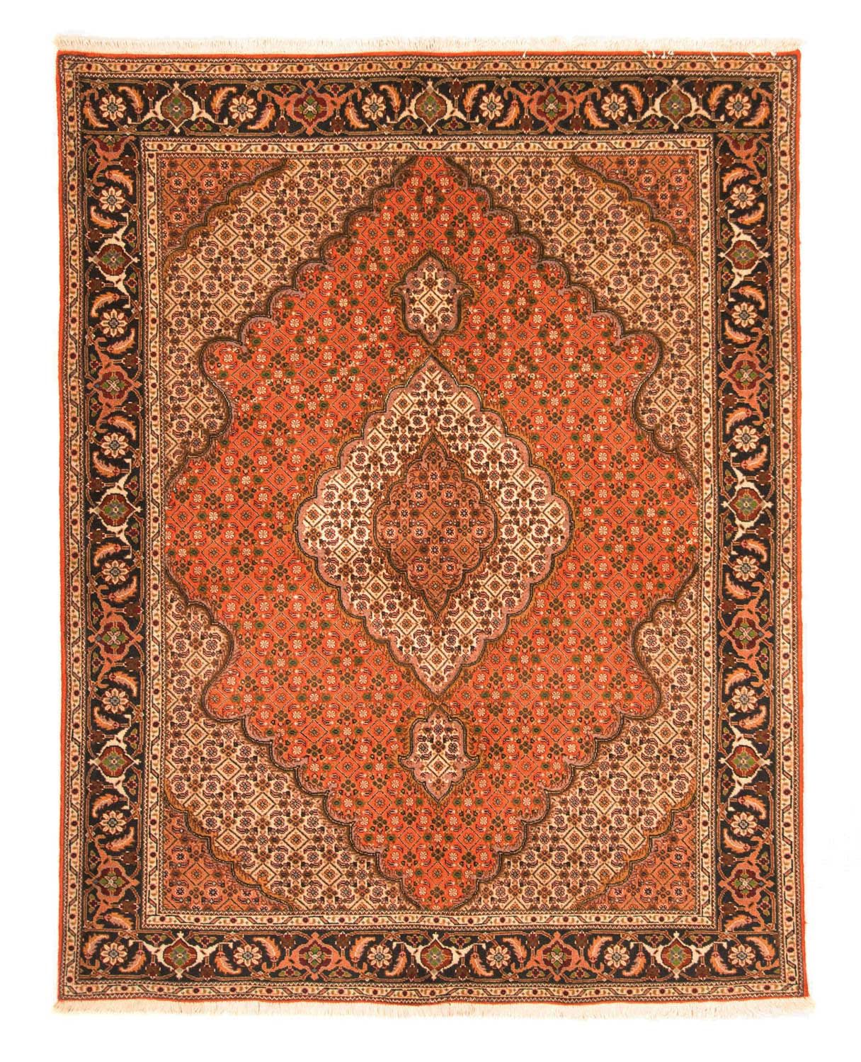 Tapis persan - Tabriz - 205 x 145 cm - rouille