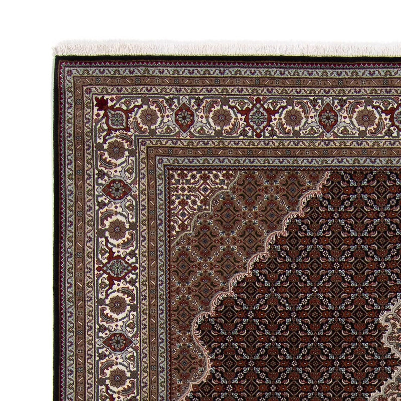 Tapis persan - Tabriz - 253 x 203 cm - bleu foncé