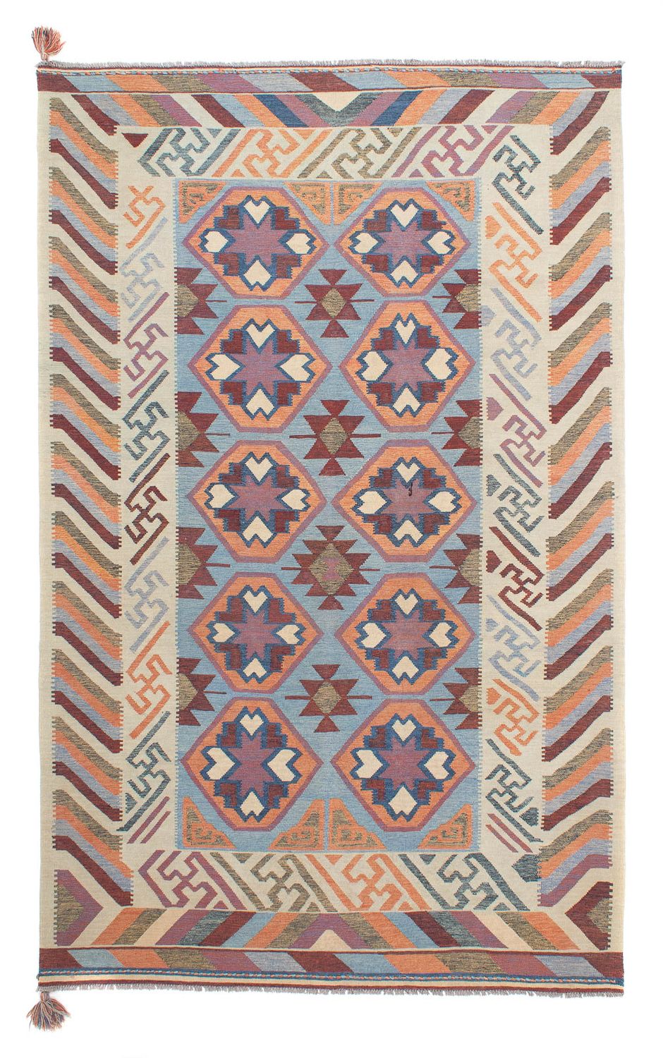 Tapis Kelim - Tendance - 300 x 192 cm - multicolore