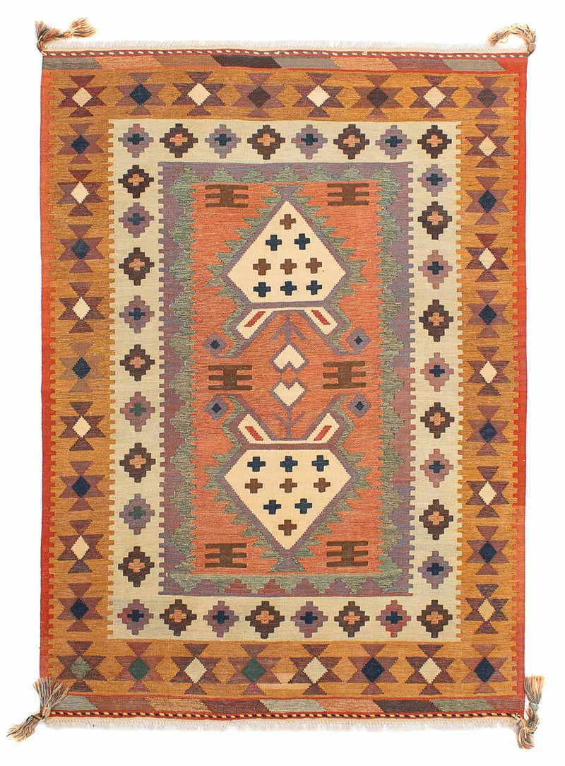 Tapis Kelim - Oriental - 205 x 144 cm - multicolore