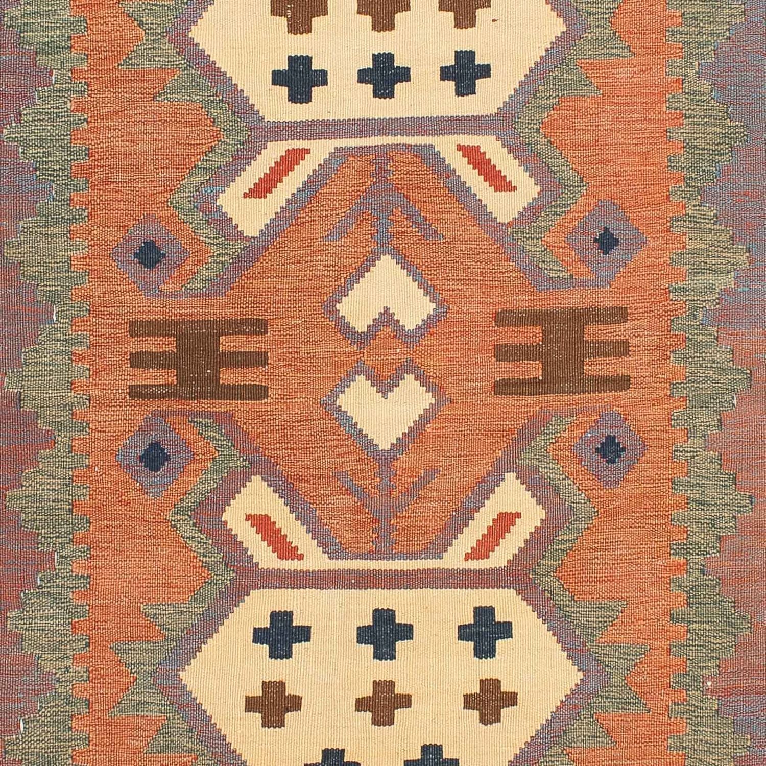 Tapis Kelim - Oriental - 205 x 144 cm - multicolore