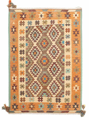 Tapis Kelim - Oriental - 208 x 148 cm - multicolore