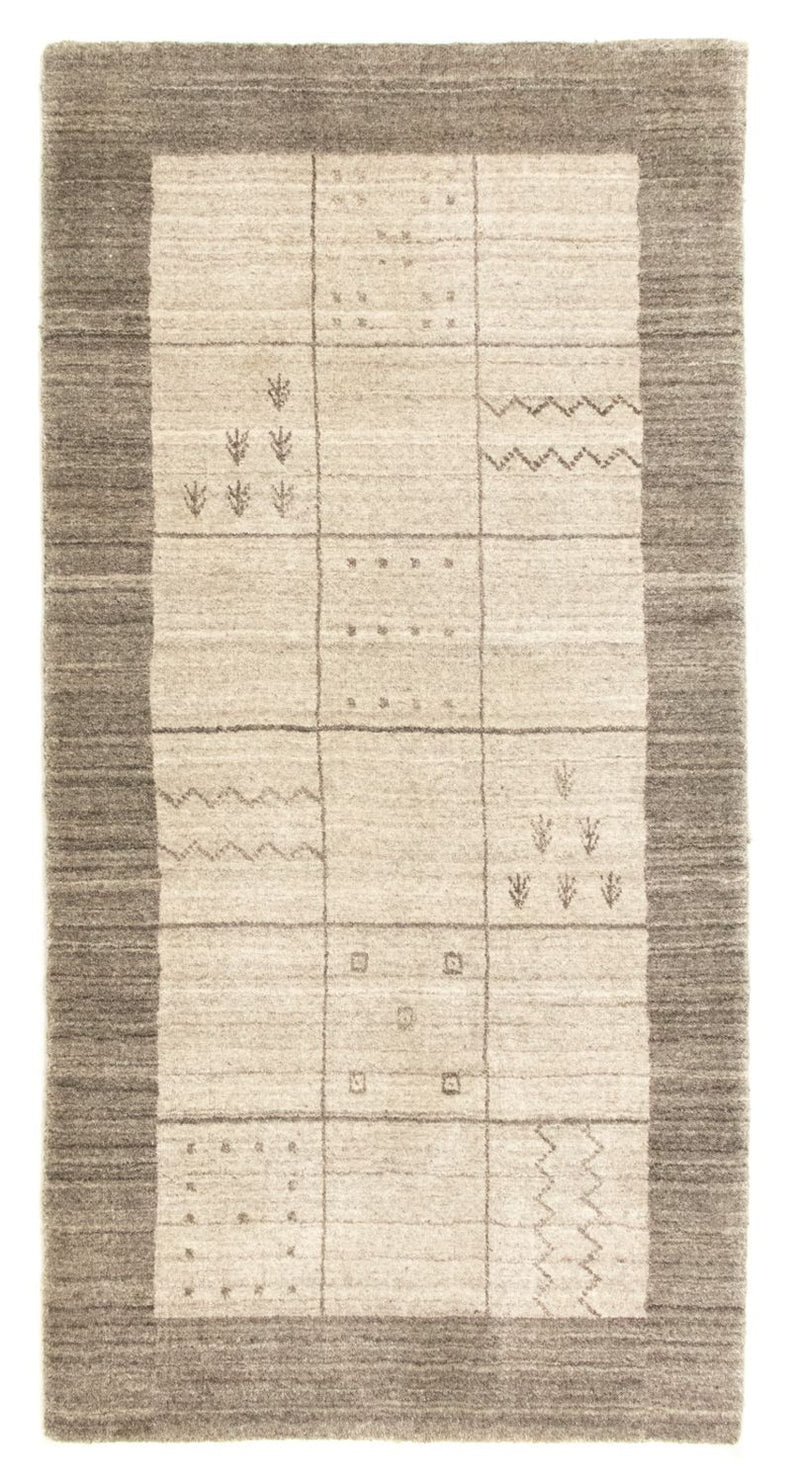 Tapis vintage - 140 x 70 cm - argent