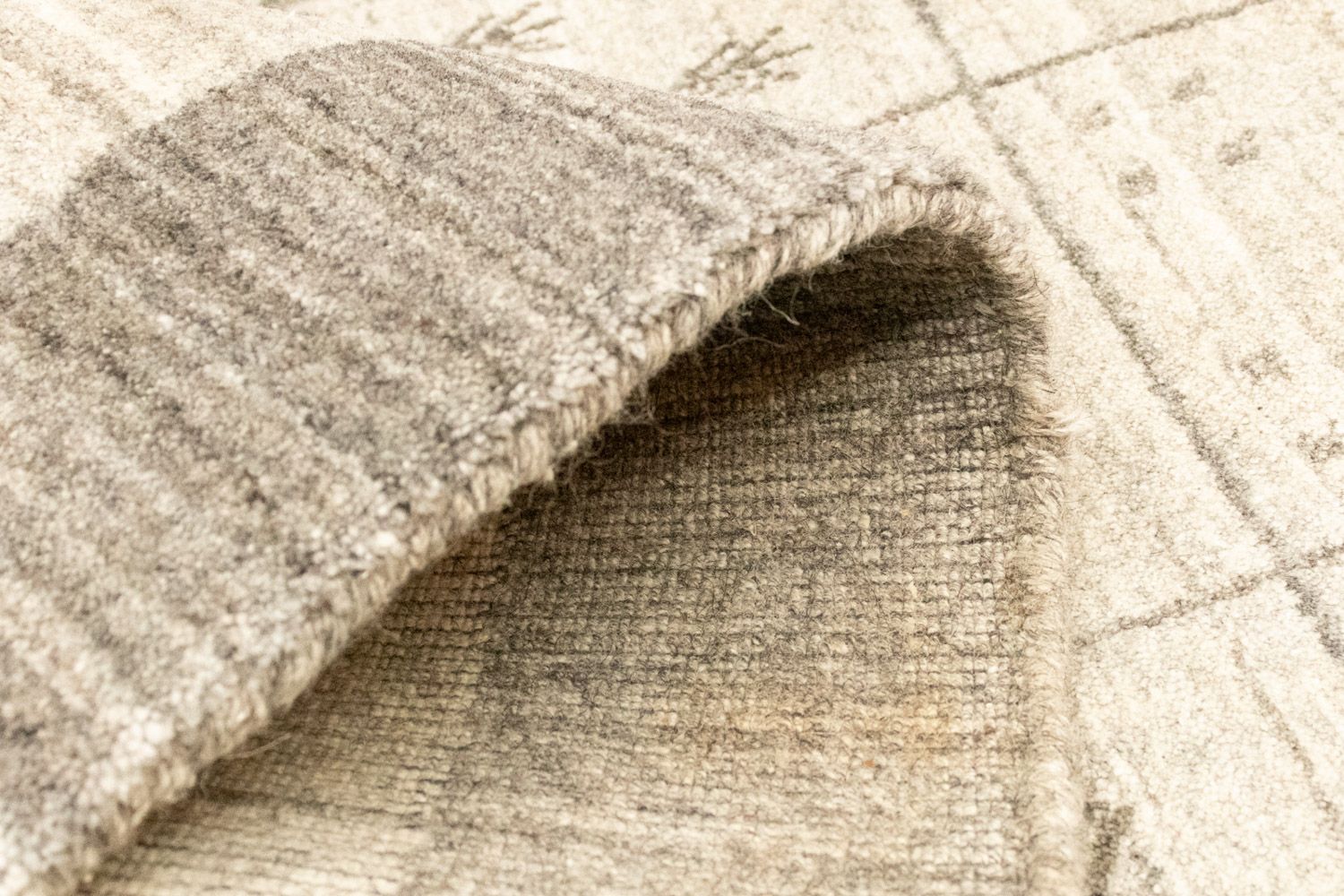 Tapis vintage - 140 x 70 cm - argent