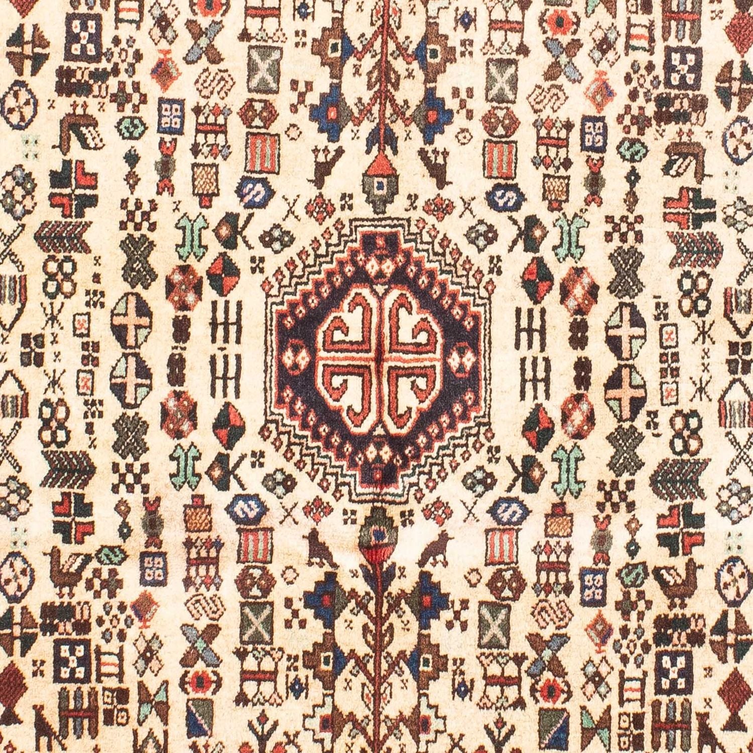 Tapis persan - Nomadic - 143 x 110 cm - beige