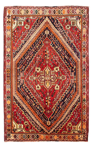 Tapis persan - Nomadic - 255 x 163 cm - rouge foncé